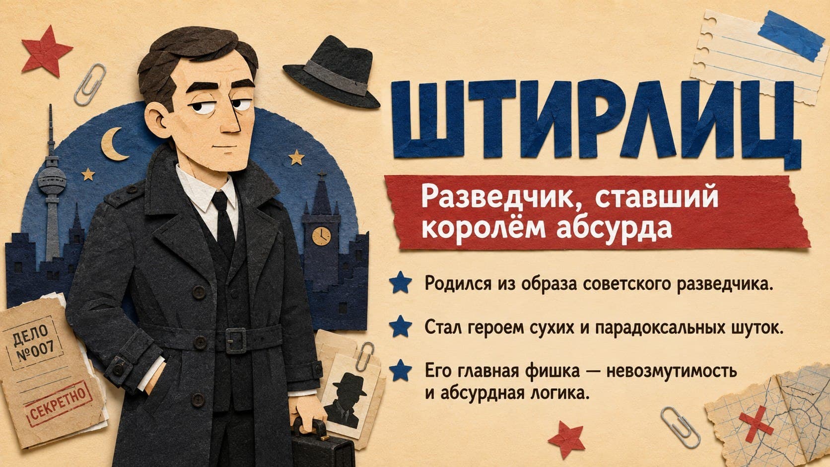 Штирлиц — разведчик, ставший королём абсурда. Анекдоты про Штирлица