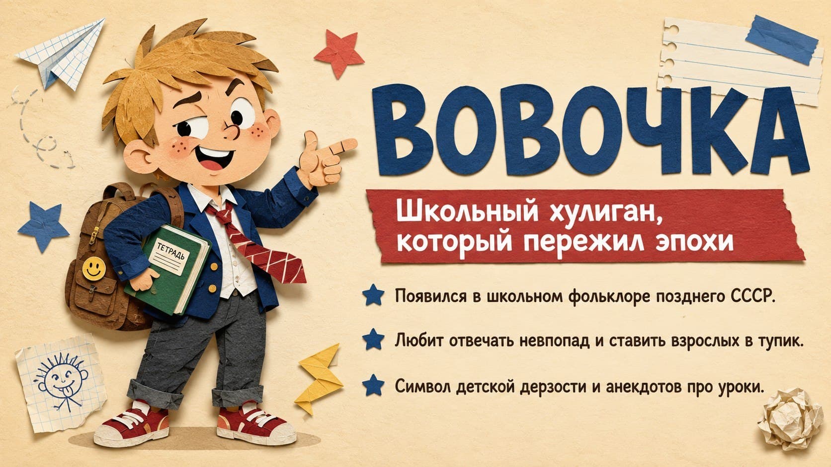 Вовочка — школьный хулиган, который пережил эпохи. Анекдоты про Вовочку