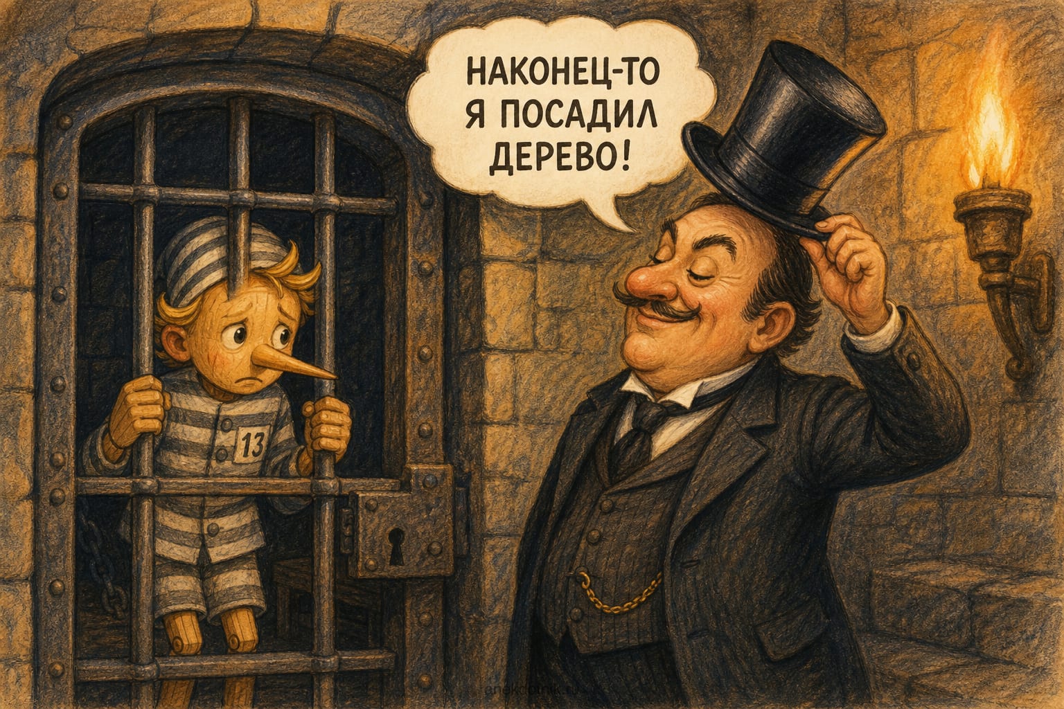 Буратино в камере