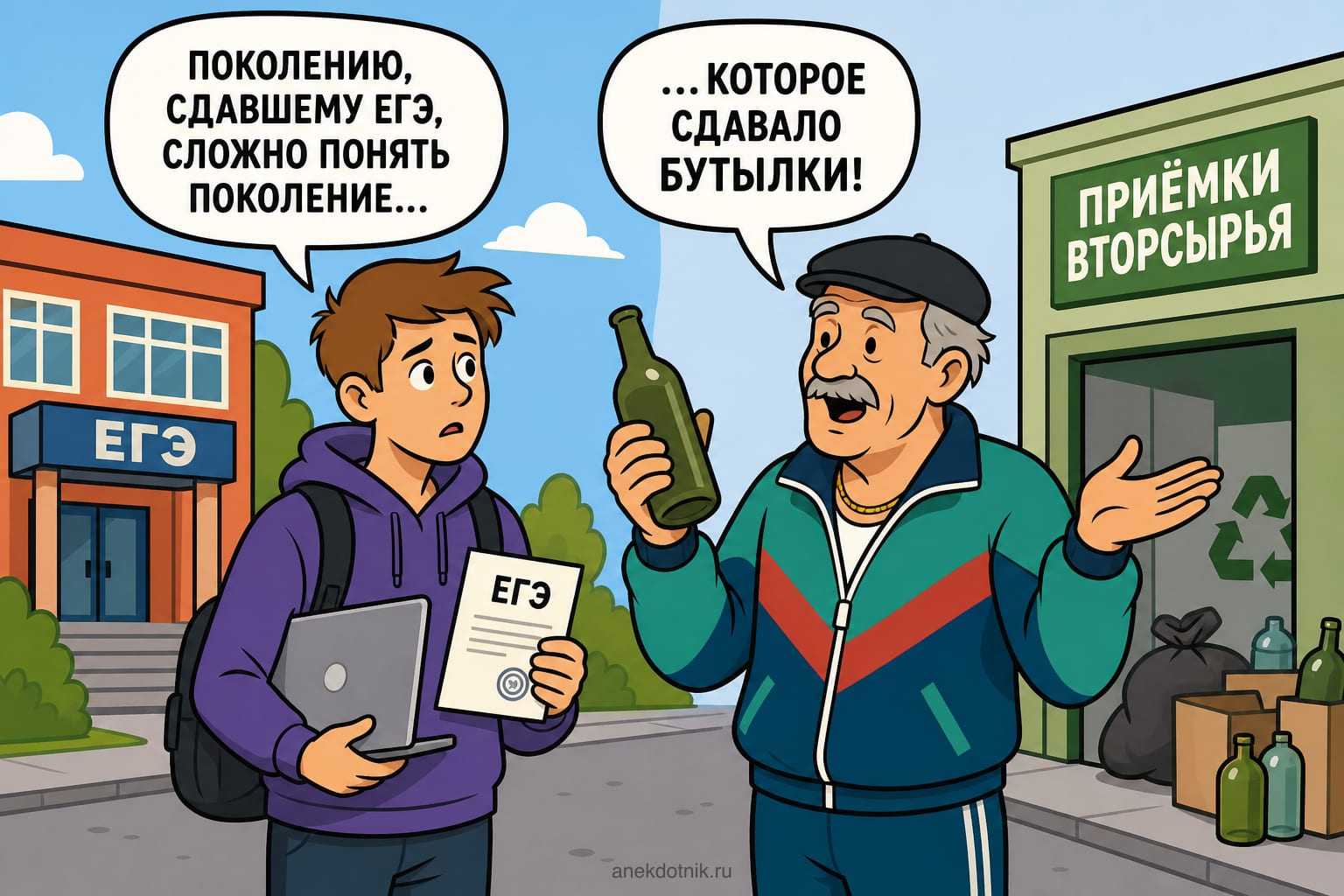 ЕГЭ и бутылки