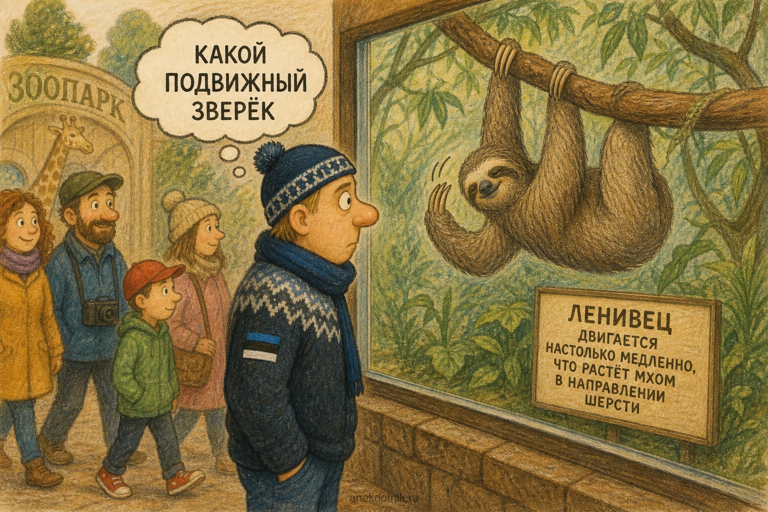 Эстонец и ленивец