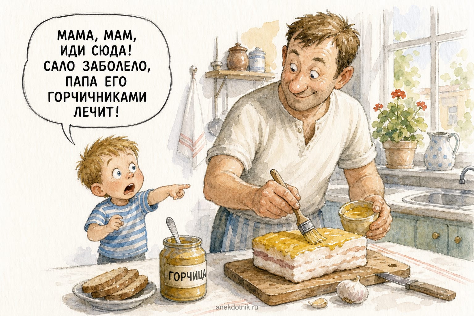 Горчичник для сала