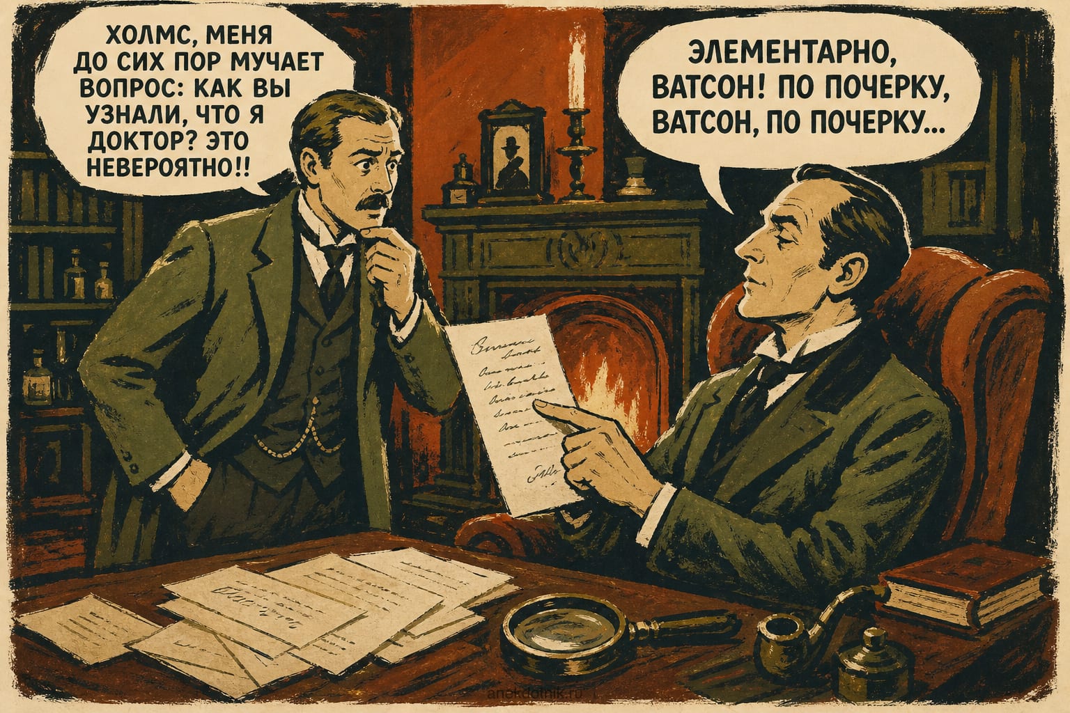 Холмс и почерк Ватсона