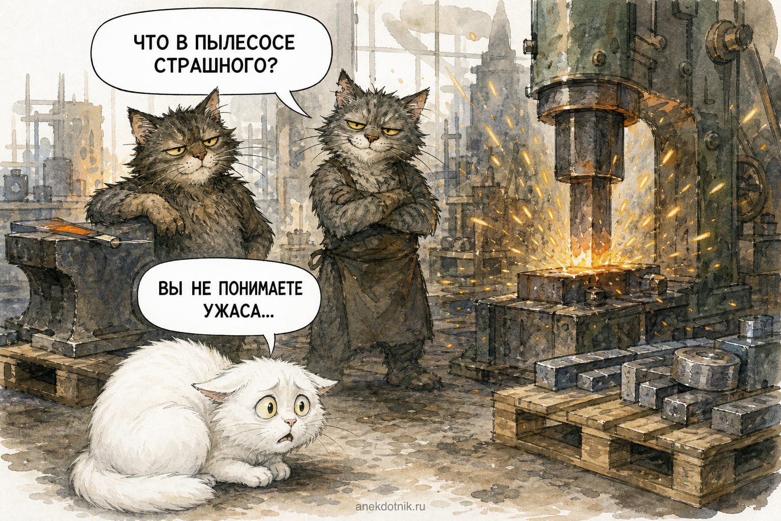 Коты кузнечного цеха