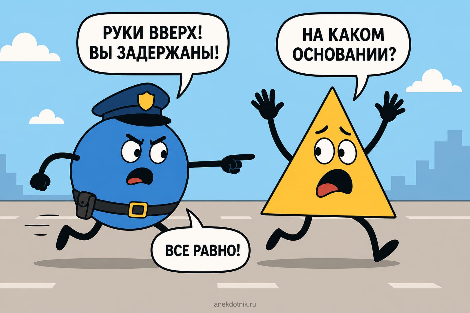 Круг задерживает треугольник