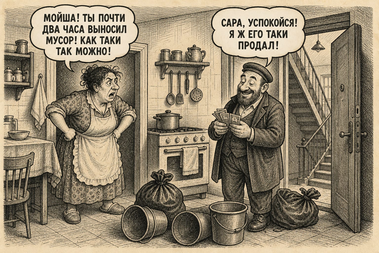 Мойша продал мусор