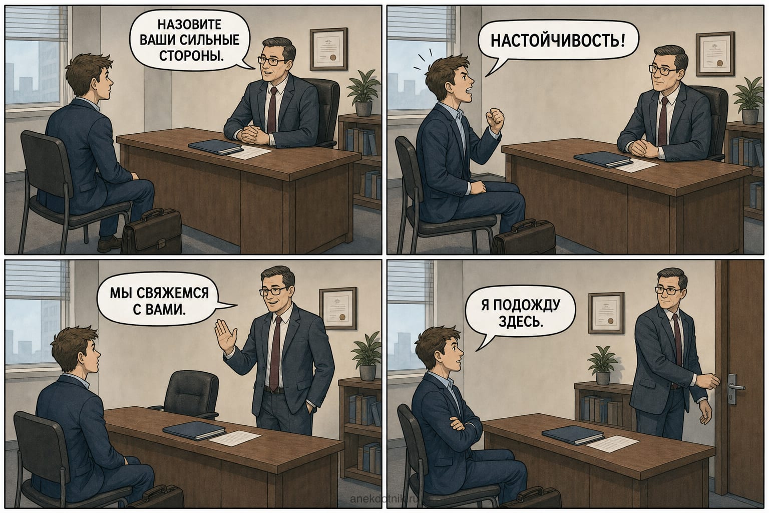 Настойчивость на собеседовании