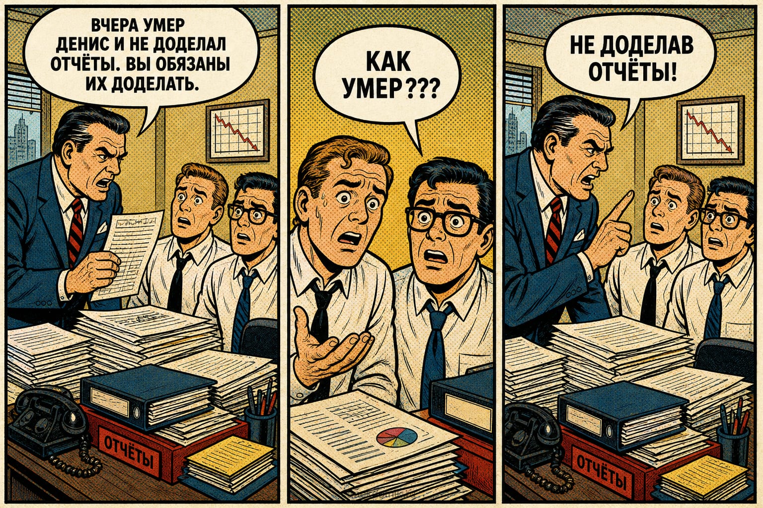 Отчёты вместо жизни