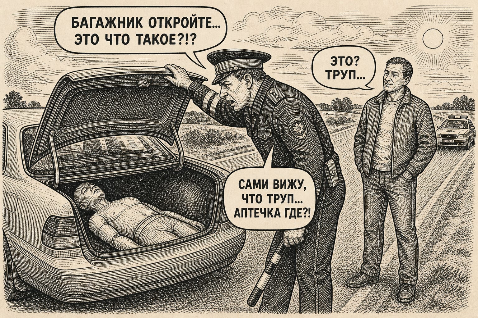 Проверка багажника