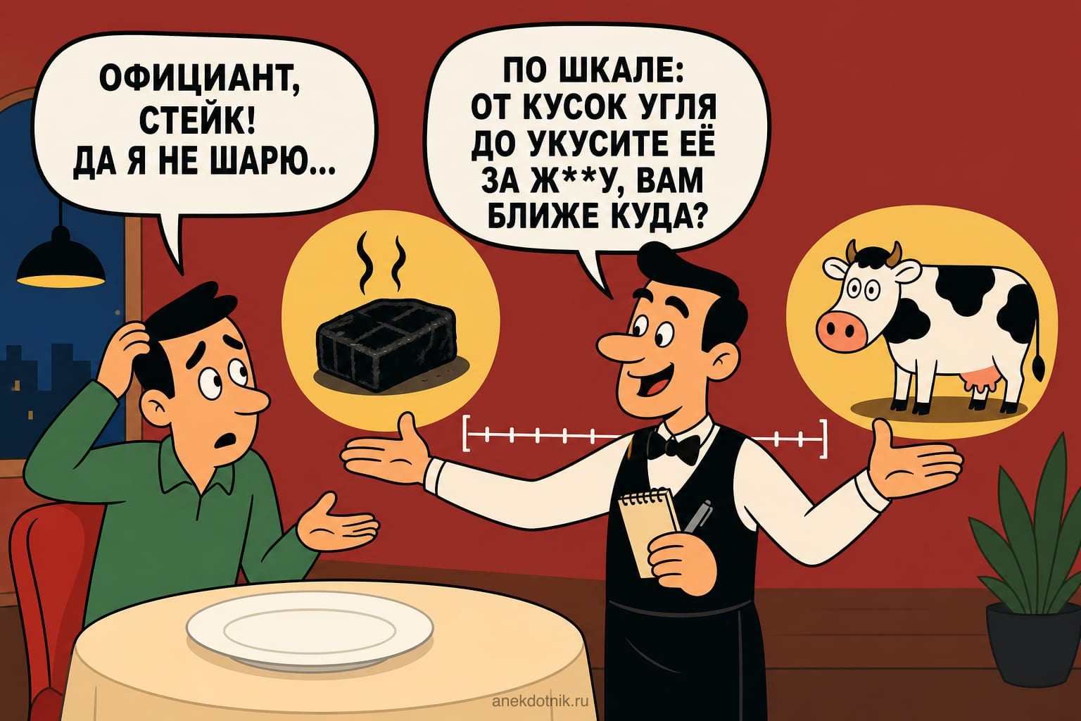 Прожарка стейка