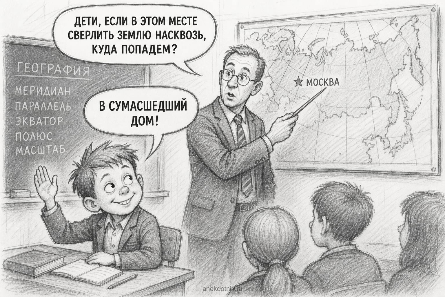 Вовочка и география
