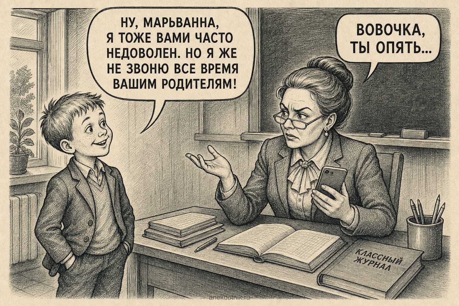 Вовочка и учительница