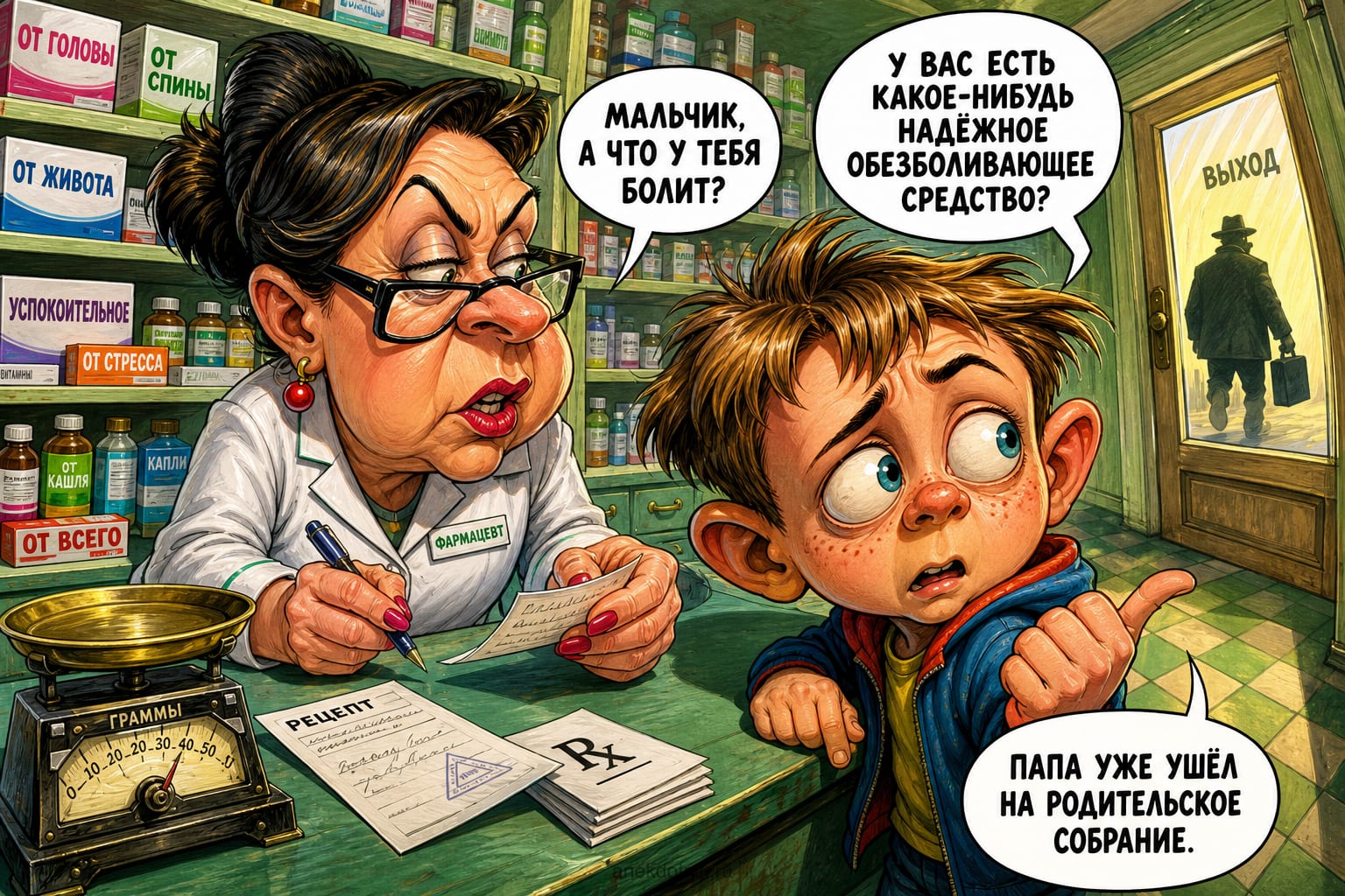 Вовочка в аптеке
