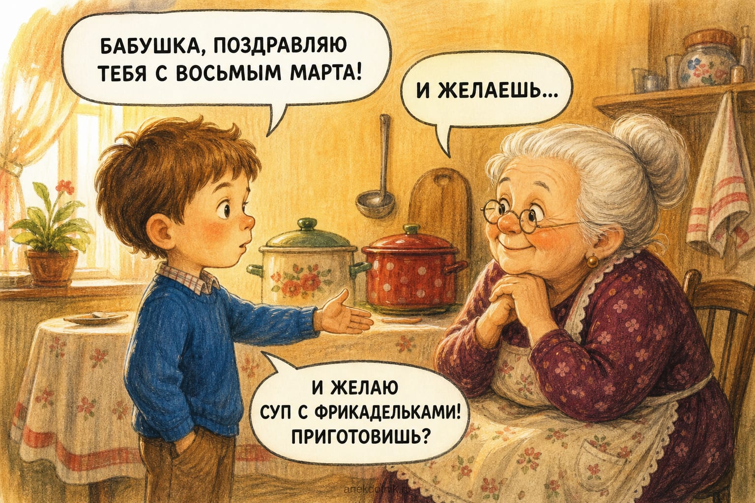 Вовочкин подарок бабушке